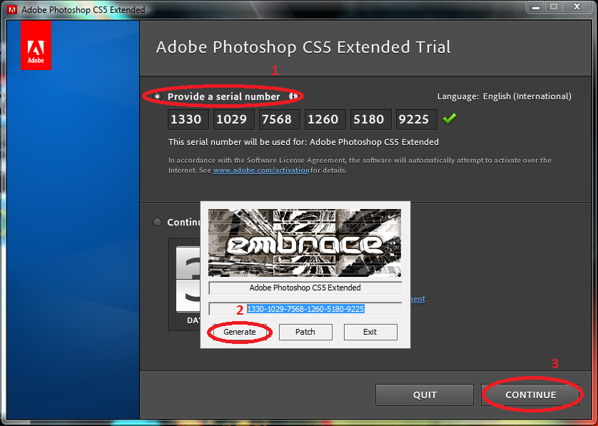 photoshop cs5 extended serial number for mac